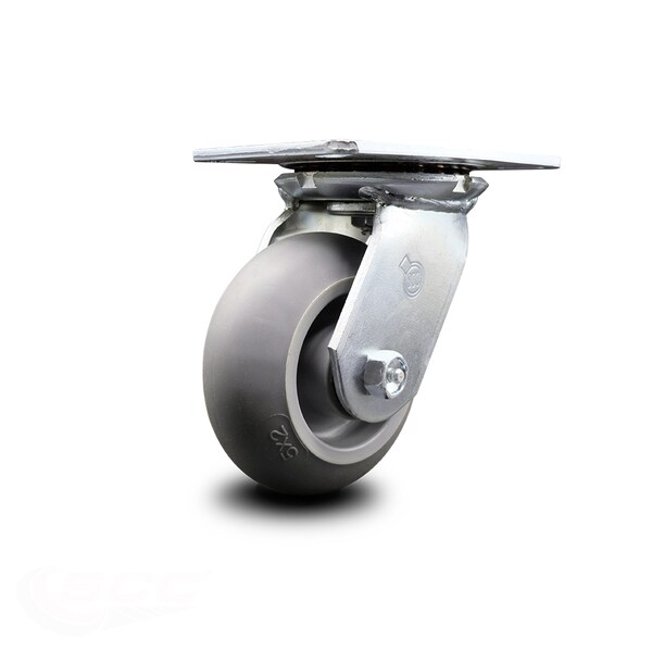 5 Inch Heavy Duty Top Plate Thermoplastic Swivel Caster with Ball Bearing SCC